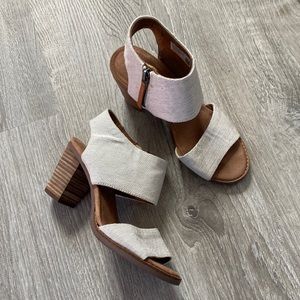 TOMS sandals with block heels